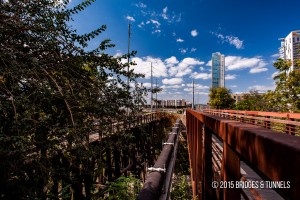 Katy Railroad and Lance Armstrong Bikeway Bridge