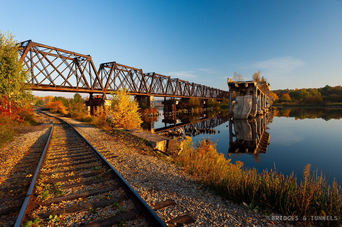 Escanaba Railroad Bridge and Bay Shore Road Bridge