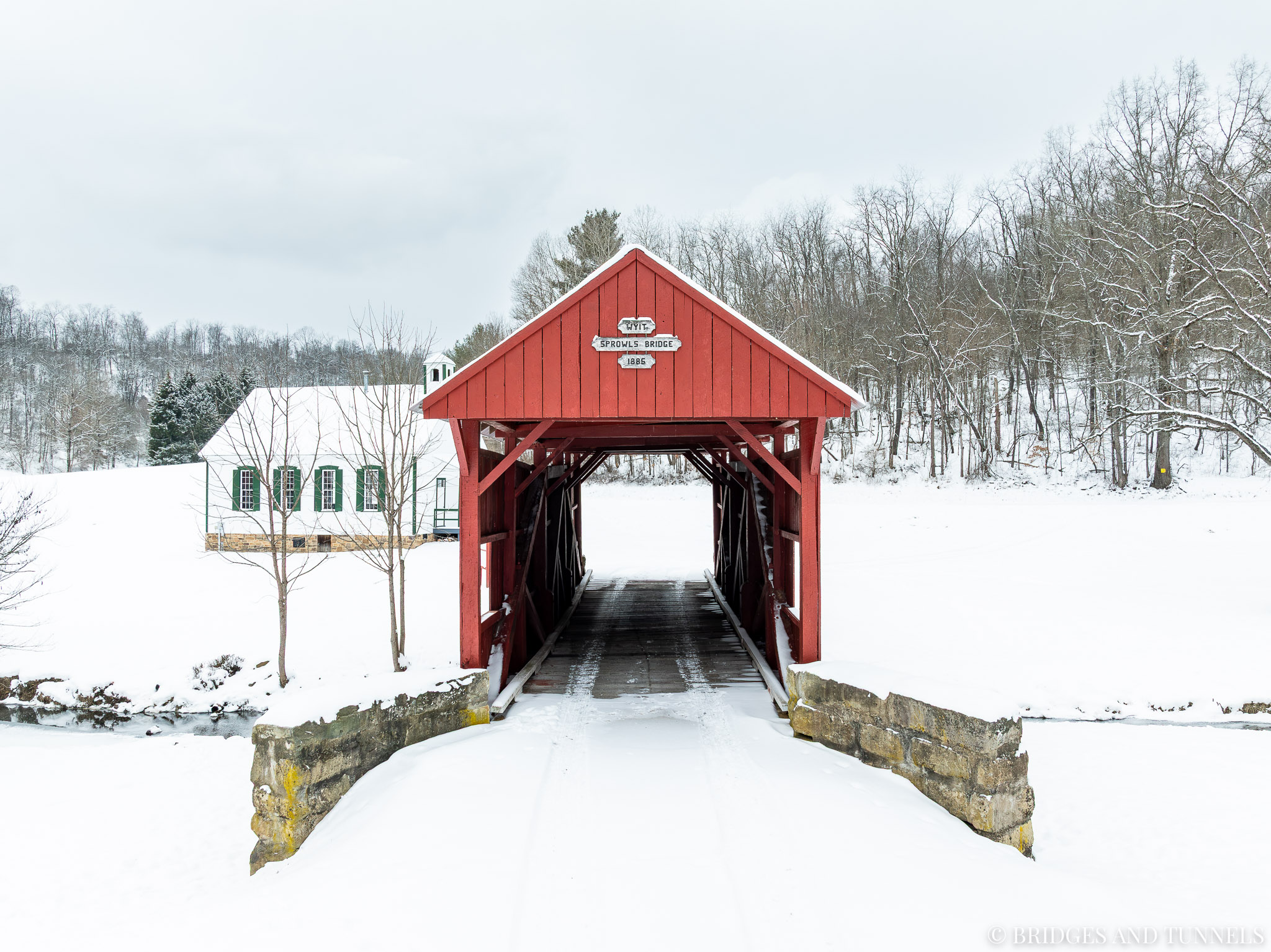 Wyit Sprowls Covered Bridge & Jordan One-Room Schoolhouse